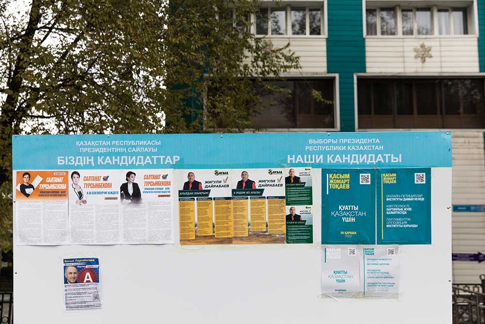 Triste Wahlkampagne in Almaty